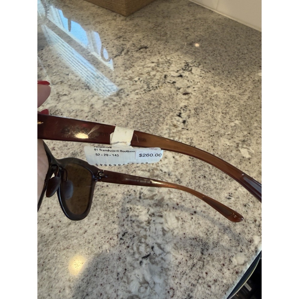 Maui Jim Sunglasses MJ 448-01 52-20-143 ANUENUE Translucent Rootbeer - Picture 5 of 5